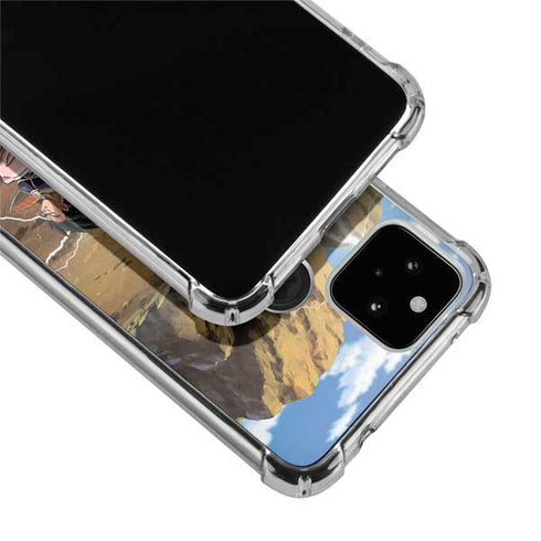 Dragon Ball Z Goku Versus Saiyans Google Pixel 5 Clear Case